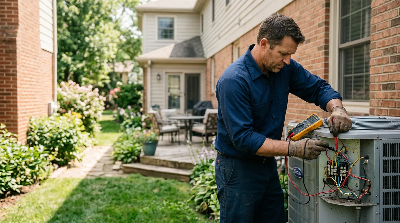 HVAC technician working near Redgranite, WI